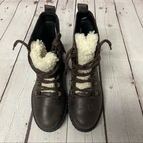 NWT SOREL Lennox shearling combat boots - Picture 3 of 14